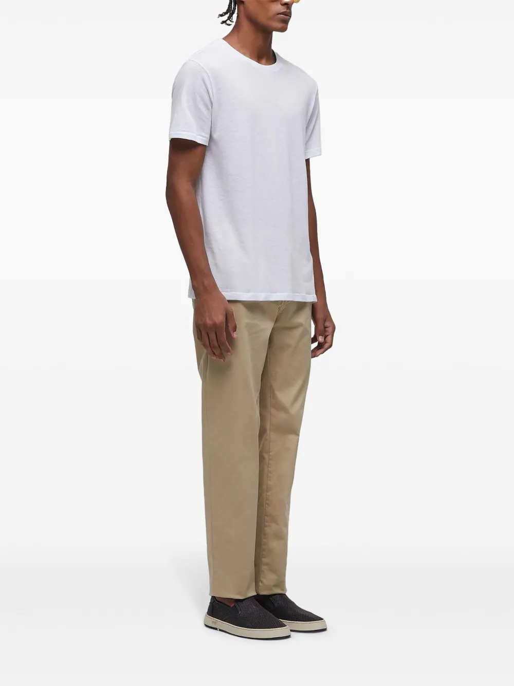 Osklen Slim-fit mid waist jeans - Beige