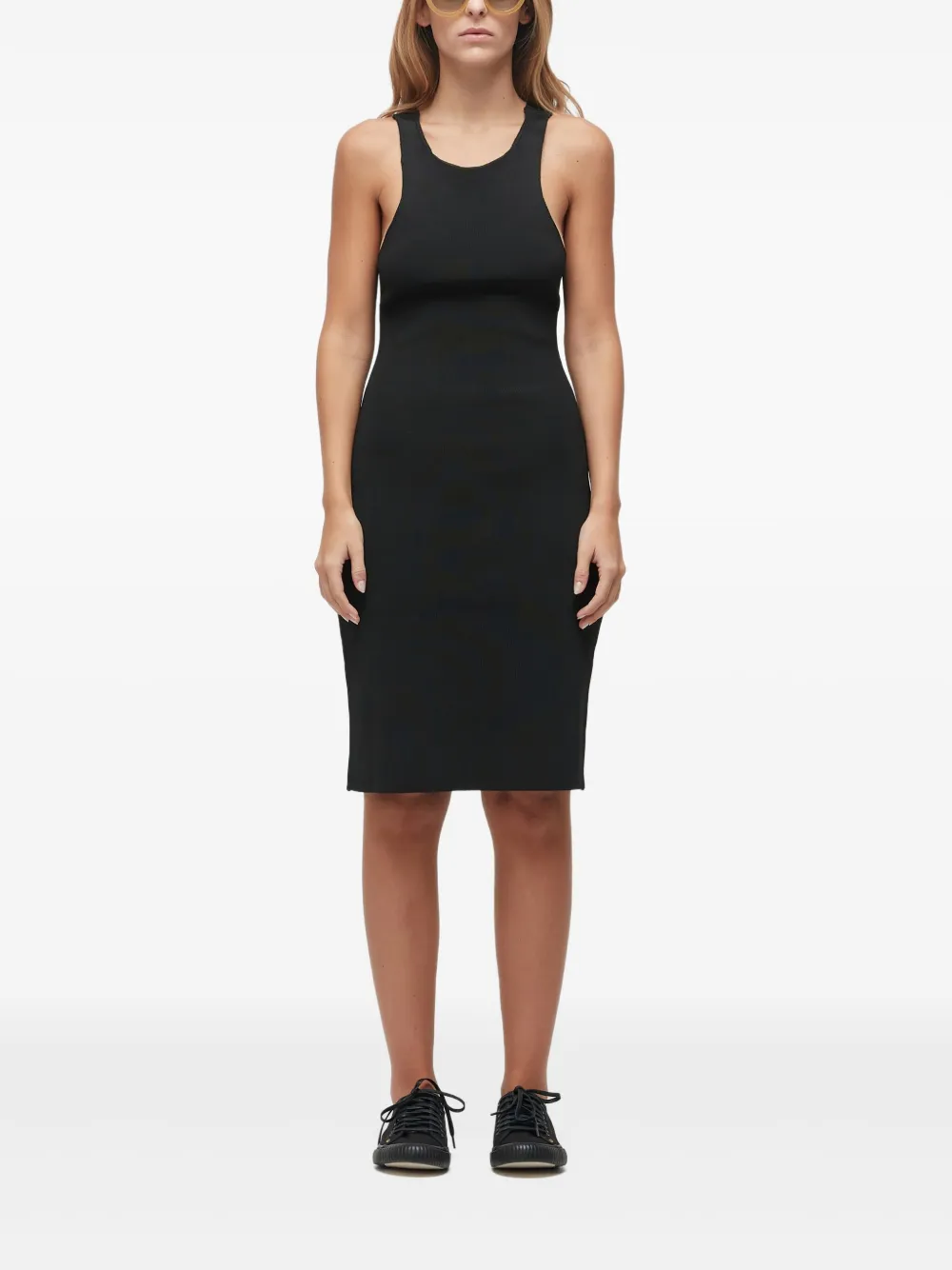 Osklen cotton midi dress | Black | Image 1