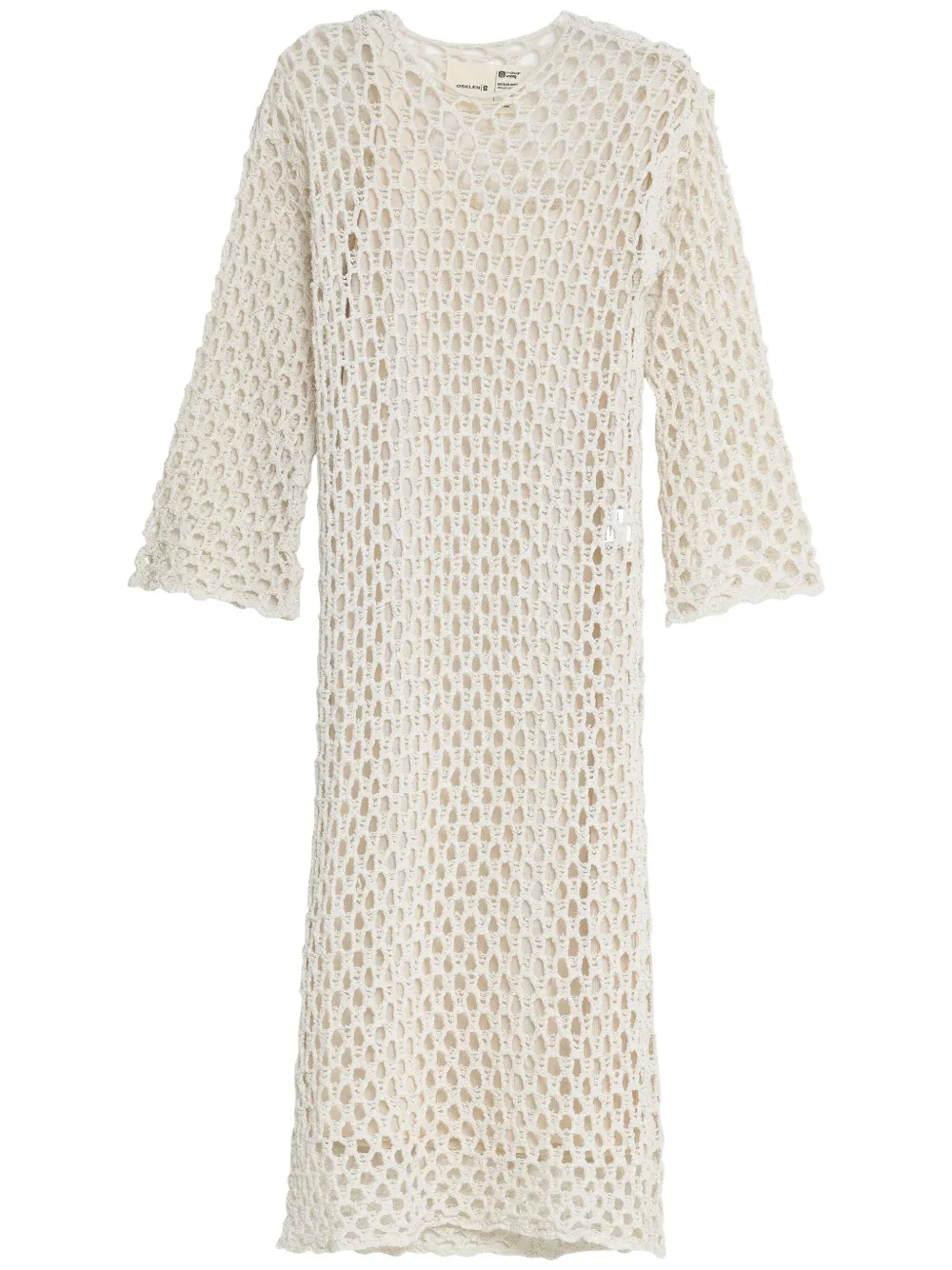 Osklen Opengebreide jurk Beige