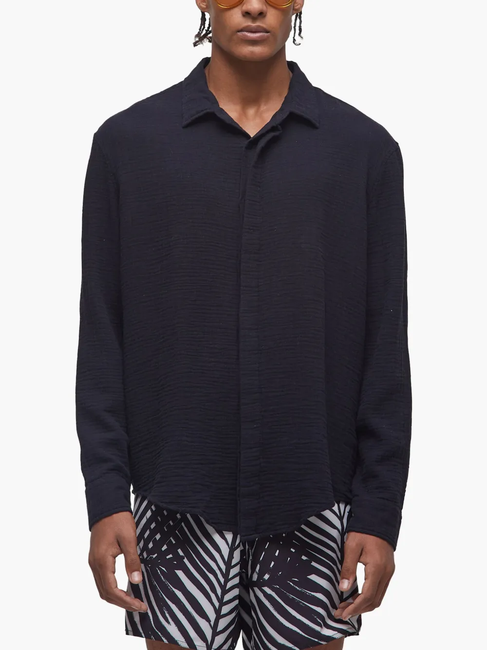 Osklen Wavy overhemd Zwart