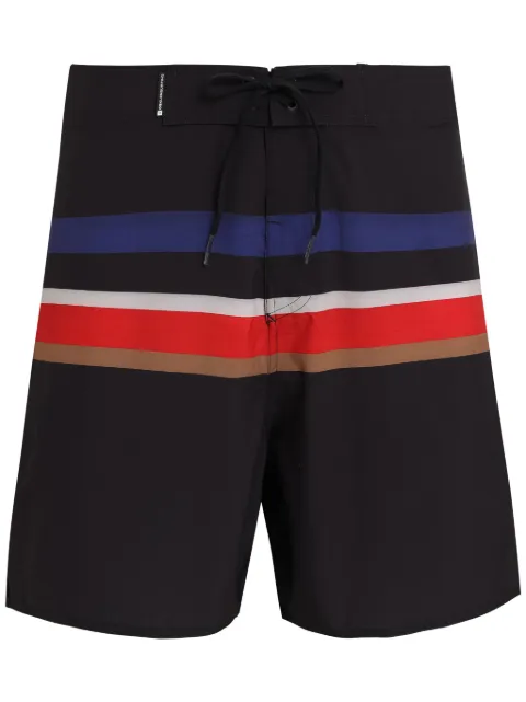Osklen surf tex striped swim shorts