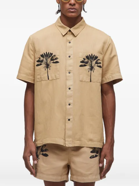 Osklen palm tree-print shirt