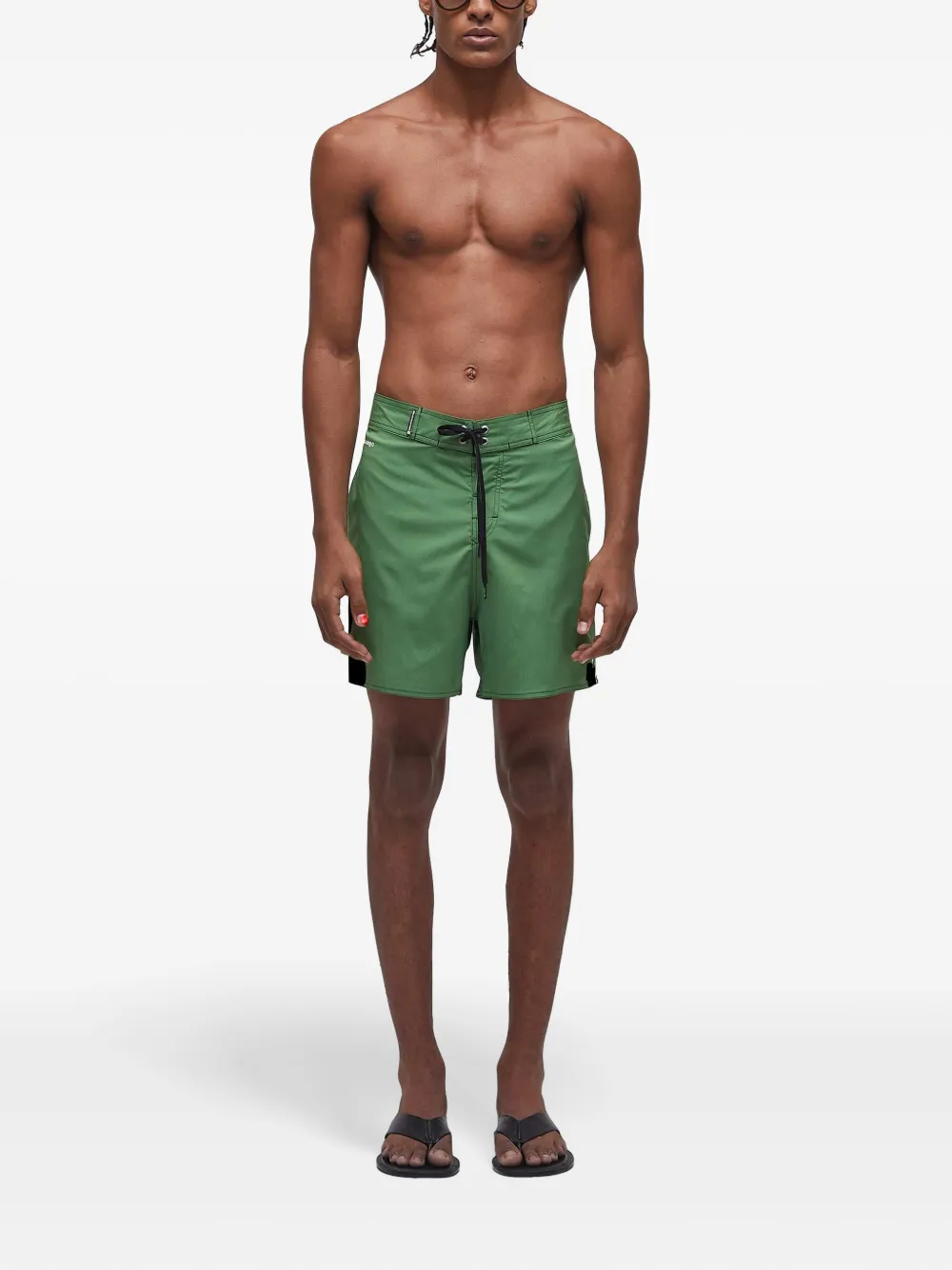 Osklen Surf Aquaone gestreepte bermuda zwembroek Groen