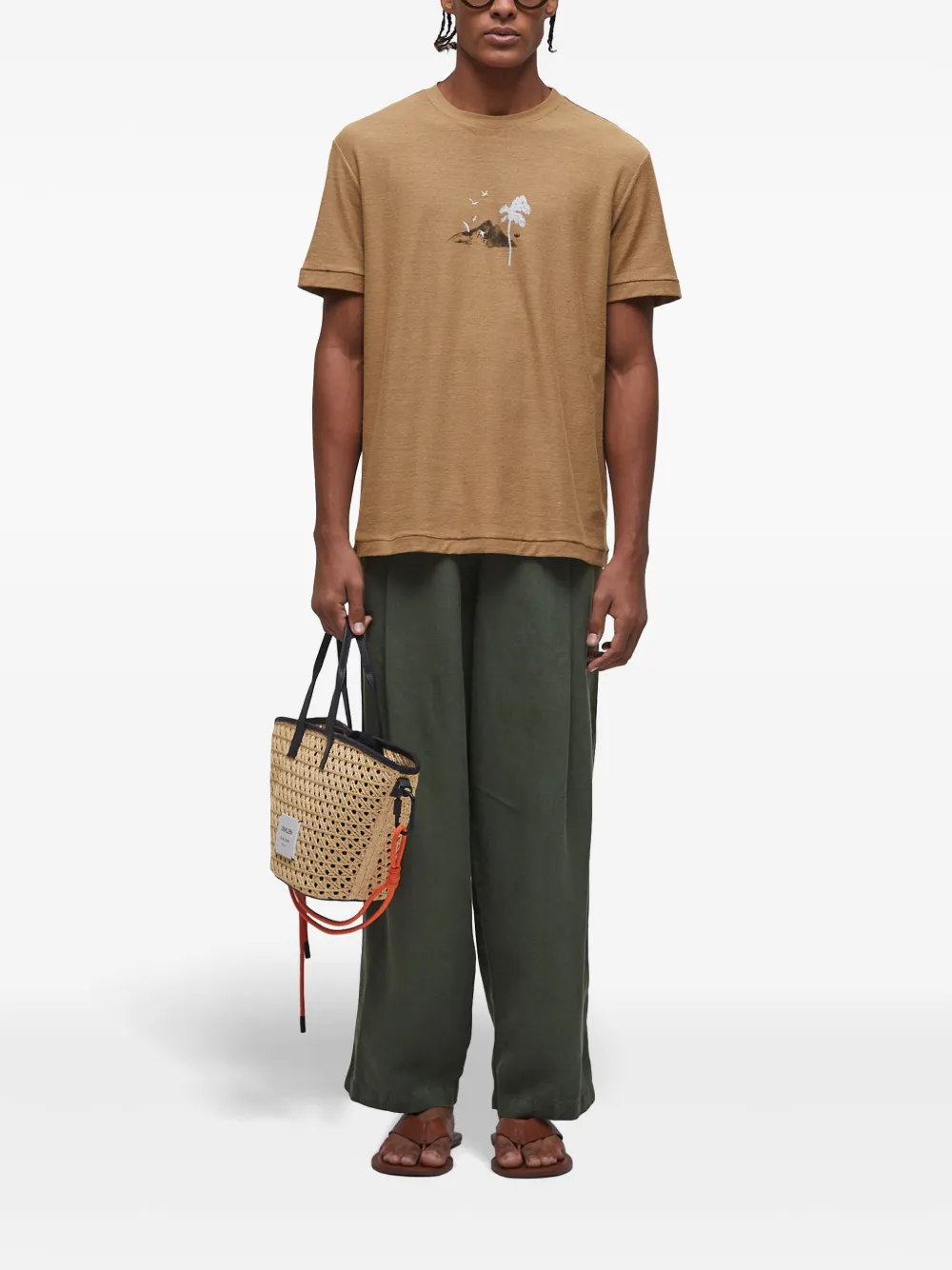 Osklen Juta Painting Rio T-shirt Beige