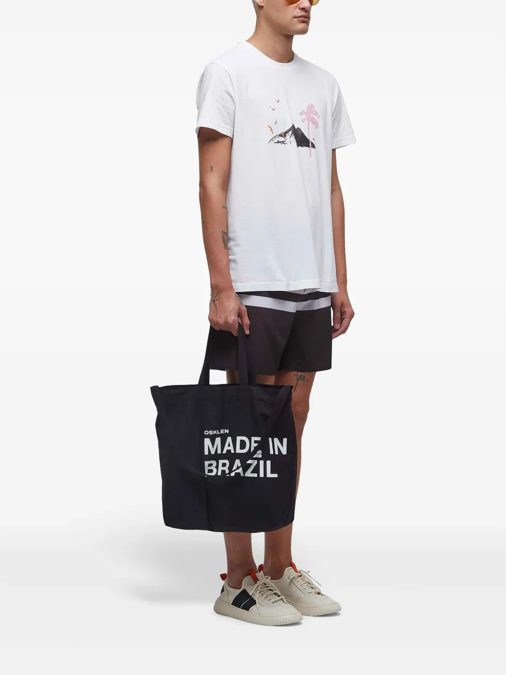 Osklen Stone Rio Paint T-shirt Wit