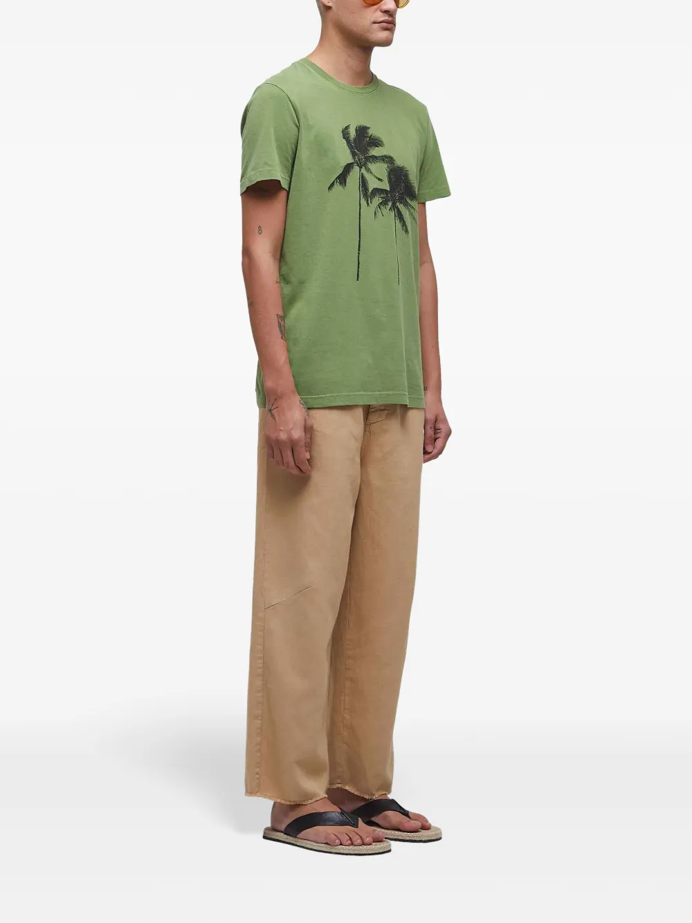 Osklen Stone Coqueiro T-shirt Groen