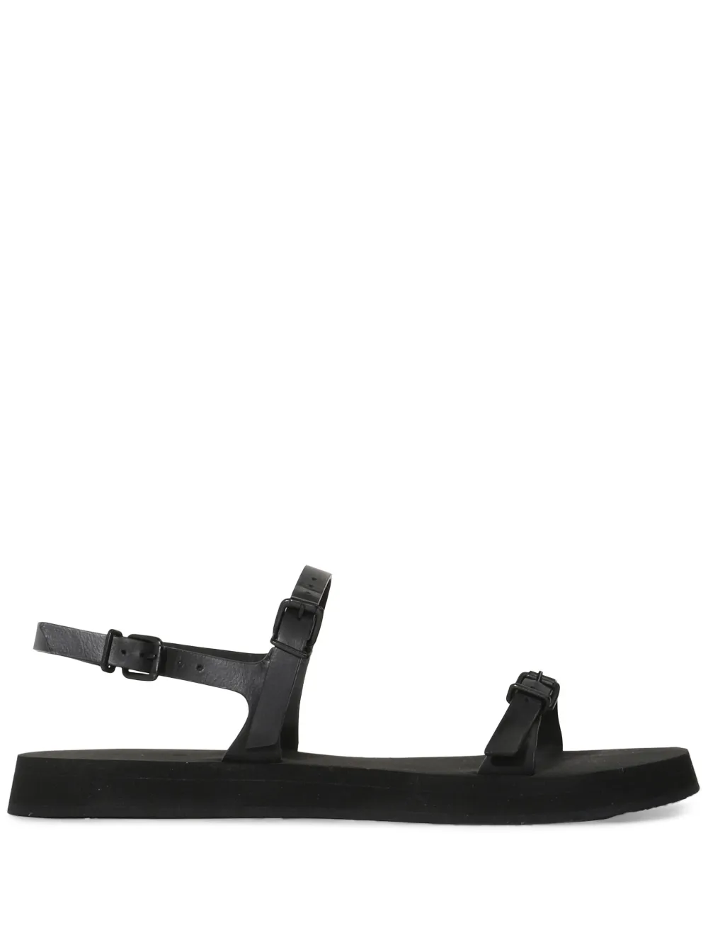 Osklen Fine leren sandalen Zwart