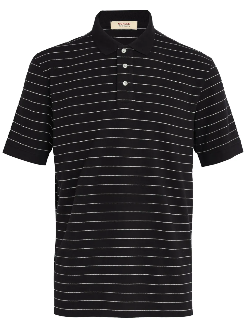 Osklen Gestreept poloshirt Zwart