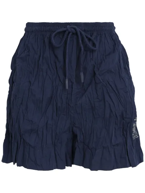 Osklen crease-effect shorts