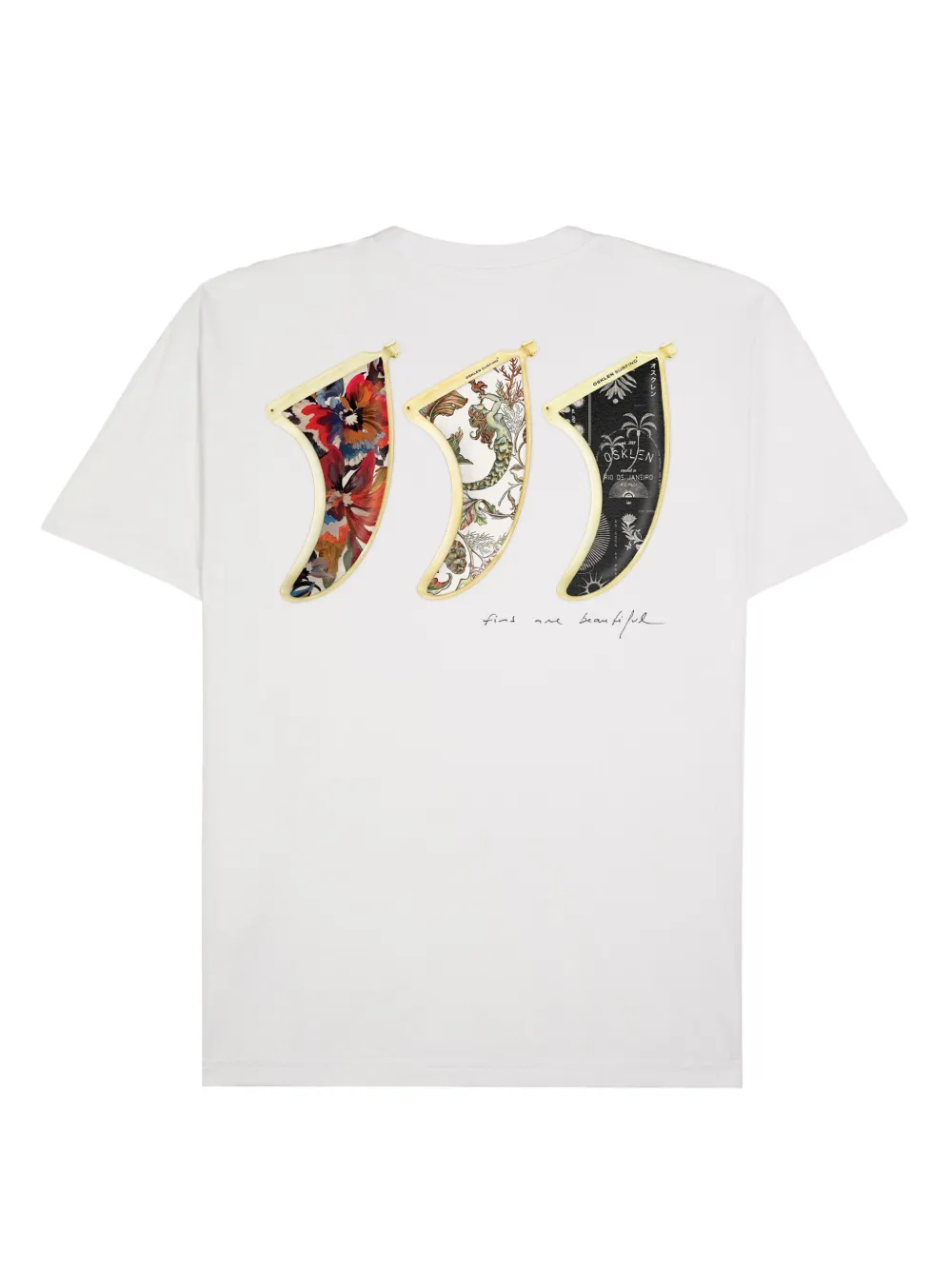 Osklen Tres Quilhas mc T-shirt - Wit