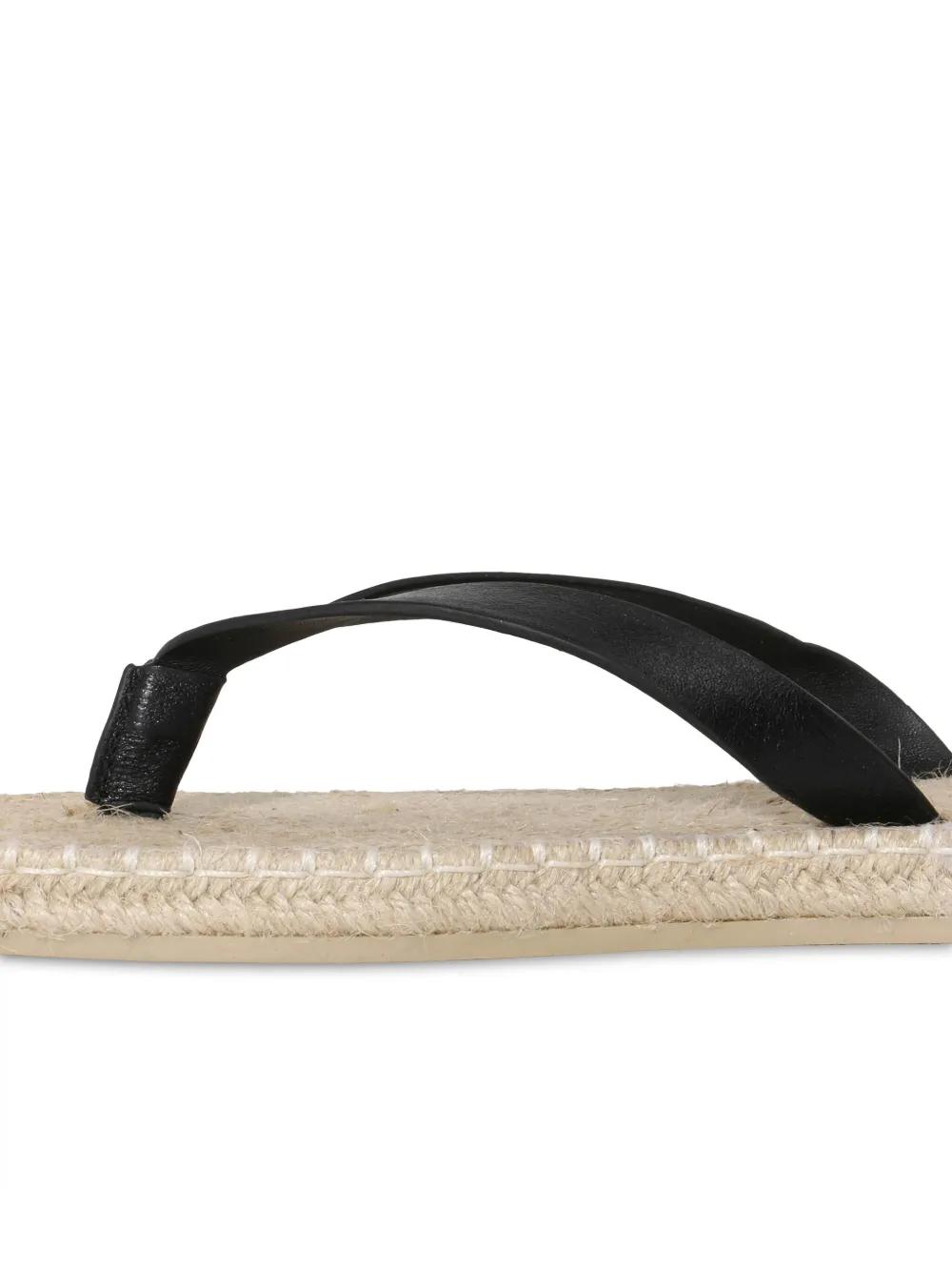 Osklen leather sandals Black
