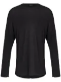 Osklen linen long-sleeve t-shirt - Black