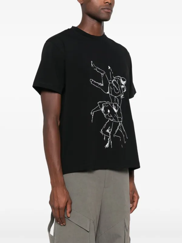 【関税込み】HELIOT EMIL ブラック Shelter Tシャツ 24390933_54702324_600.jpg