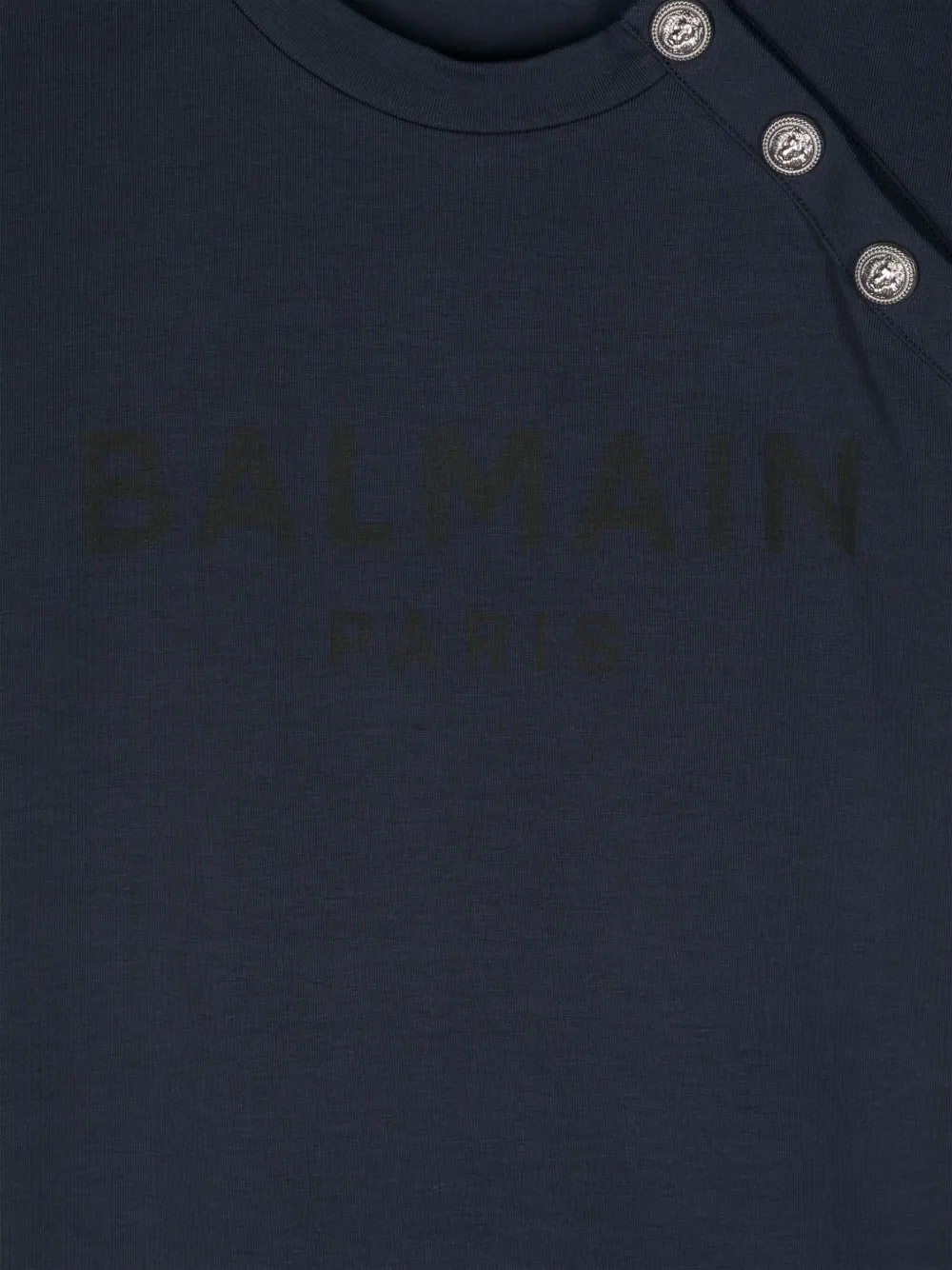 Balmain Kids T-shirt met logoprint Blauw