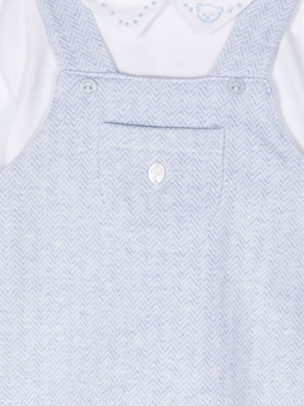 Patachou Romper met logo van kralen Blauw