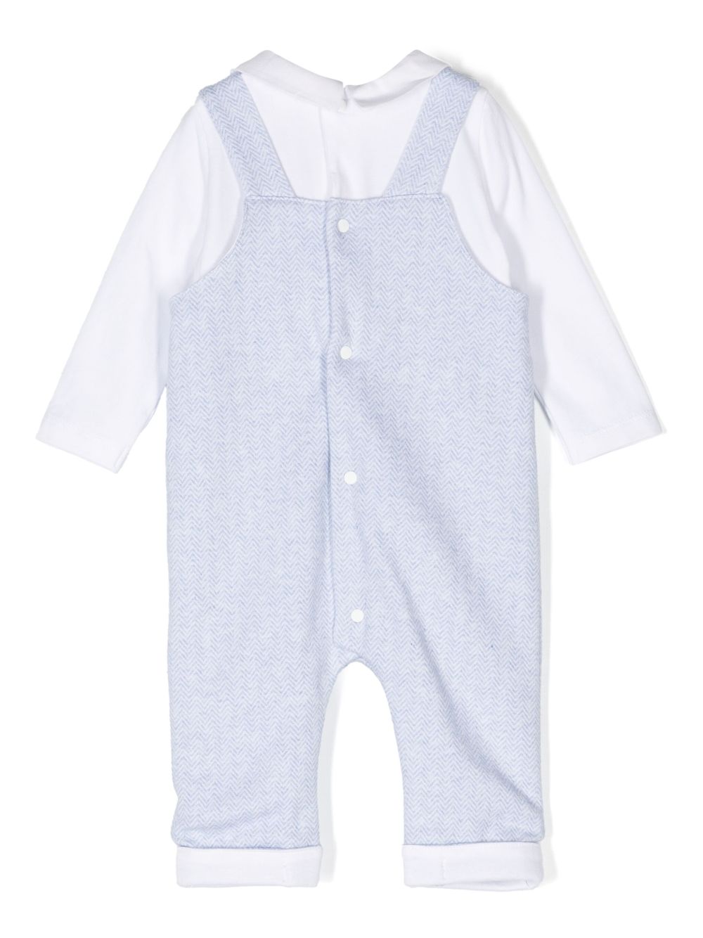 Patachou bead-logo romper - Blue