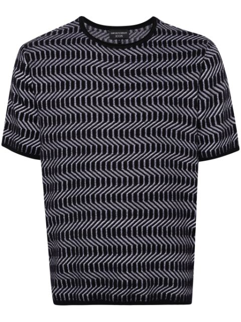 Emporio Armani zigzag-pattern sweater Men