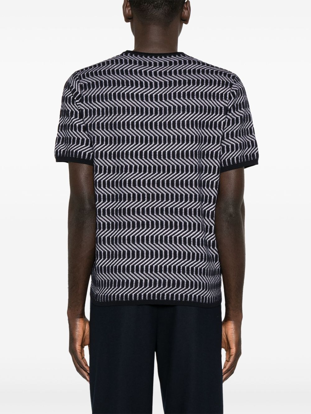 Emporio Armani zigzag-pattern sweater Men