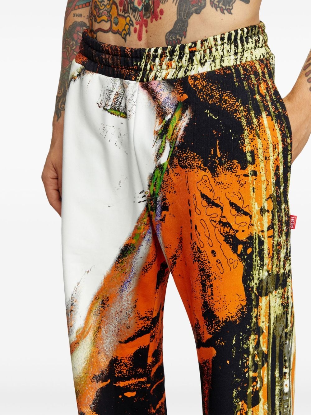 Shop Diesel P-marte Track Pants In Orange