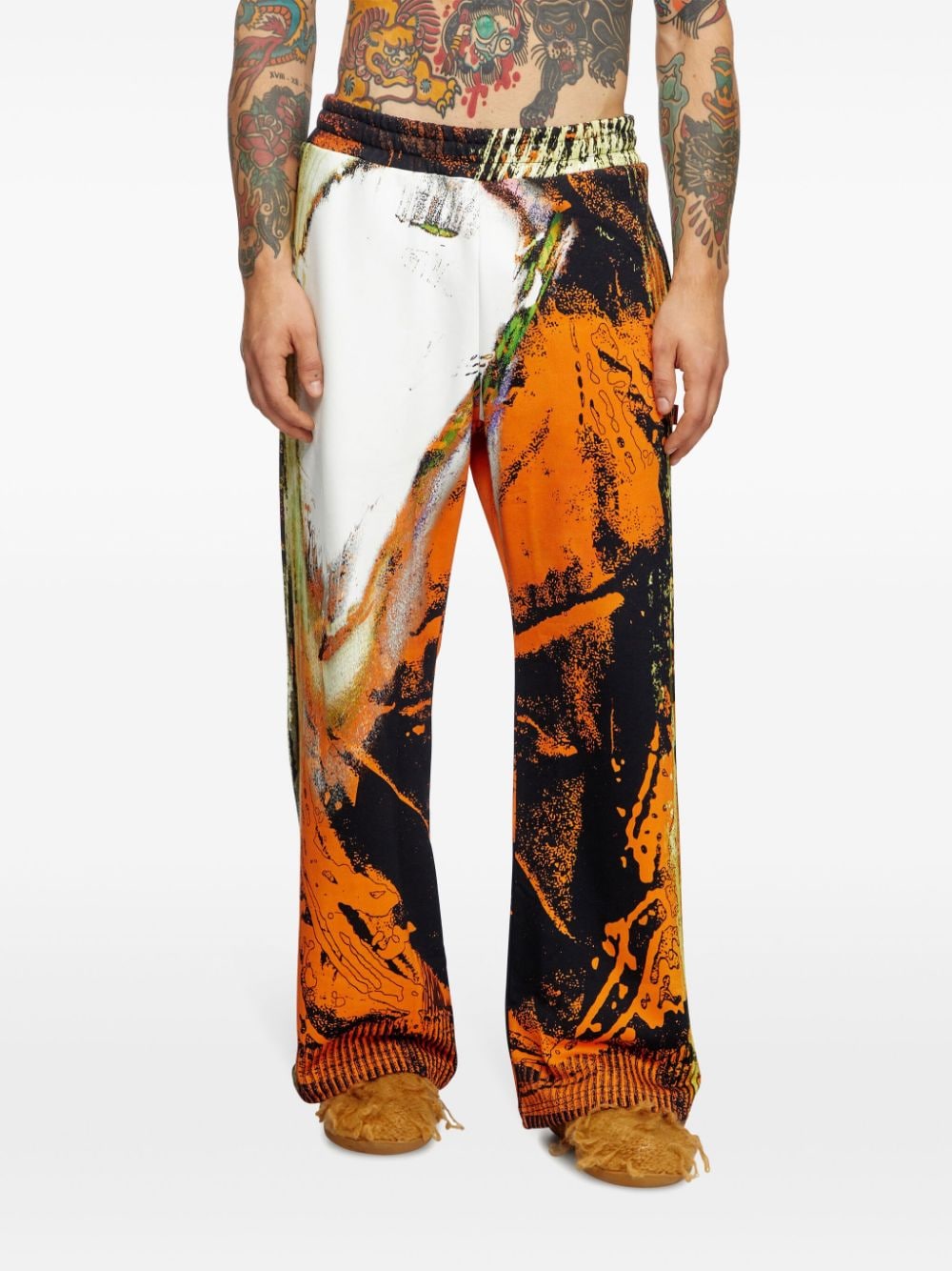 Shop Diesel P-marte Track Pants In Orange