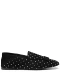 Sergio Rossi crystal-embellished ballerinas - Black