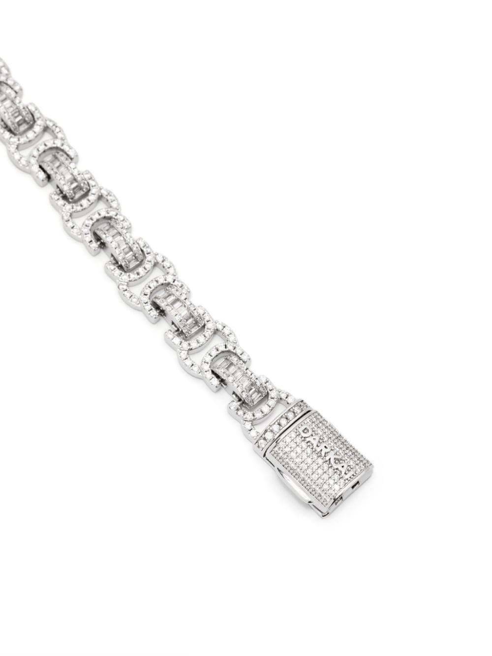 Shop Darkai Crystal-embellished Bracelet In Silver