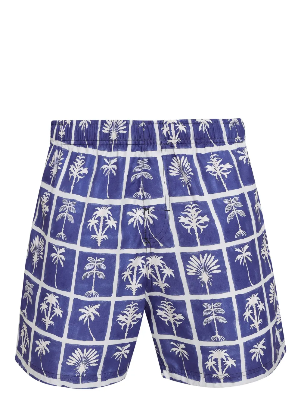 Osklen Zwembroek met boomprint Blauw