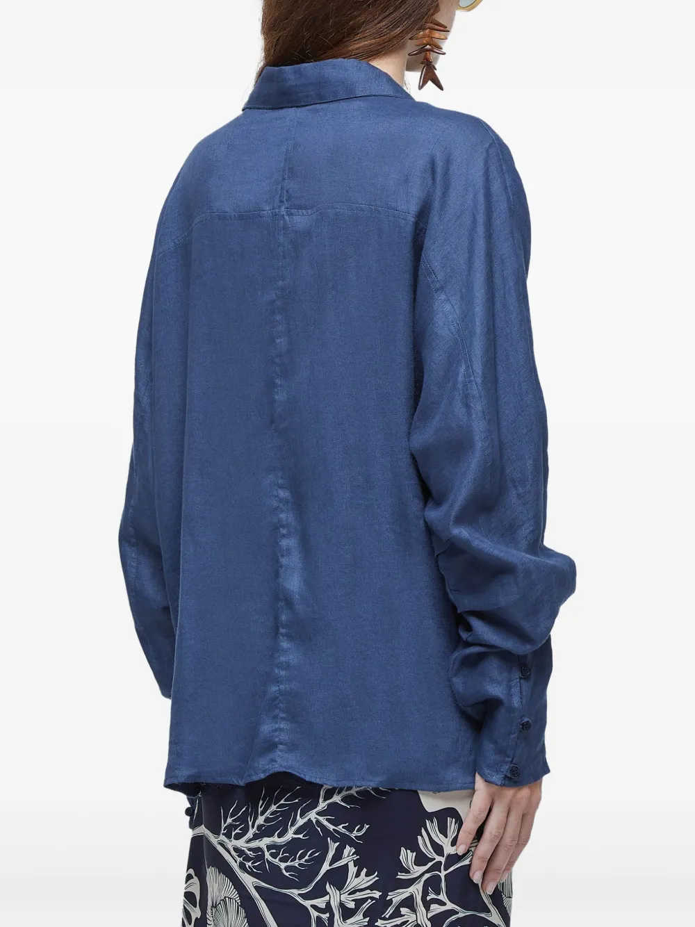 Osklen Linnen blouse Blauw