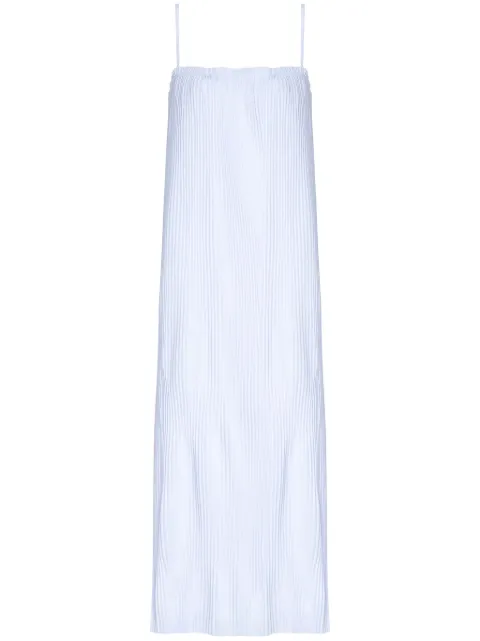 Osklen strapped pleated midi dress
