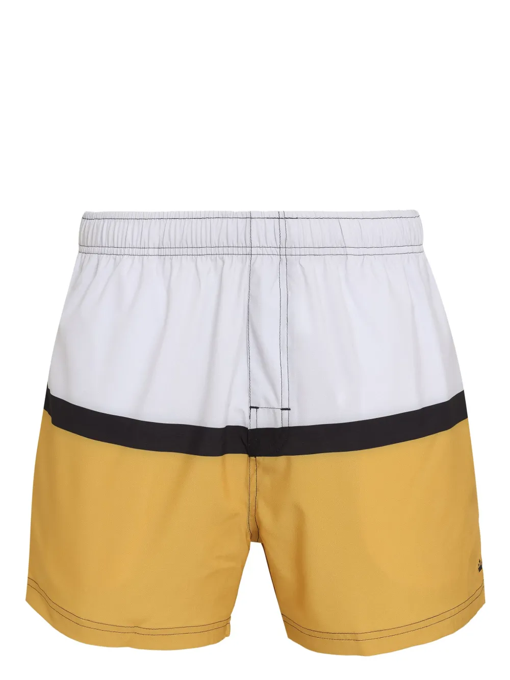 Osklen Zwembroek met colourblocking Geel