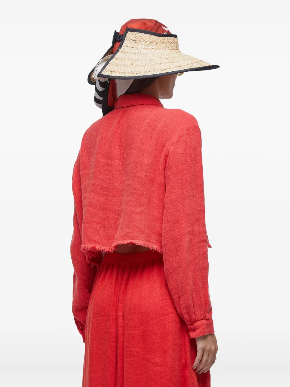 Osklen Blouse met franje afwerking Rood
