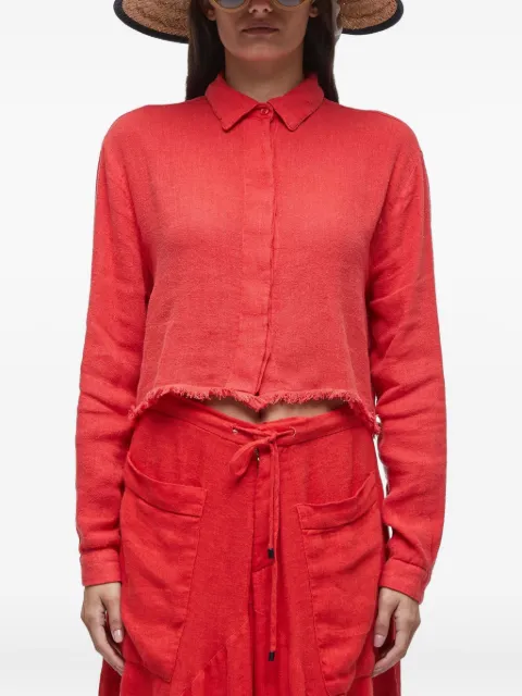 Osklen frayed-hem shirt