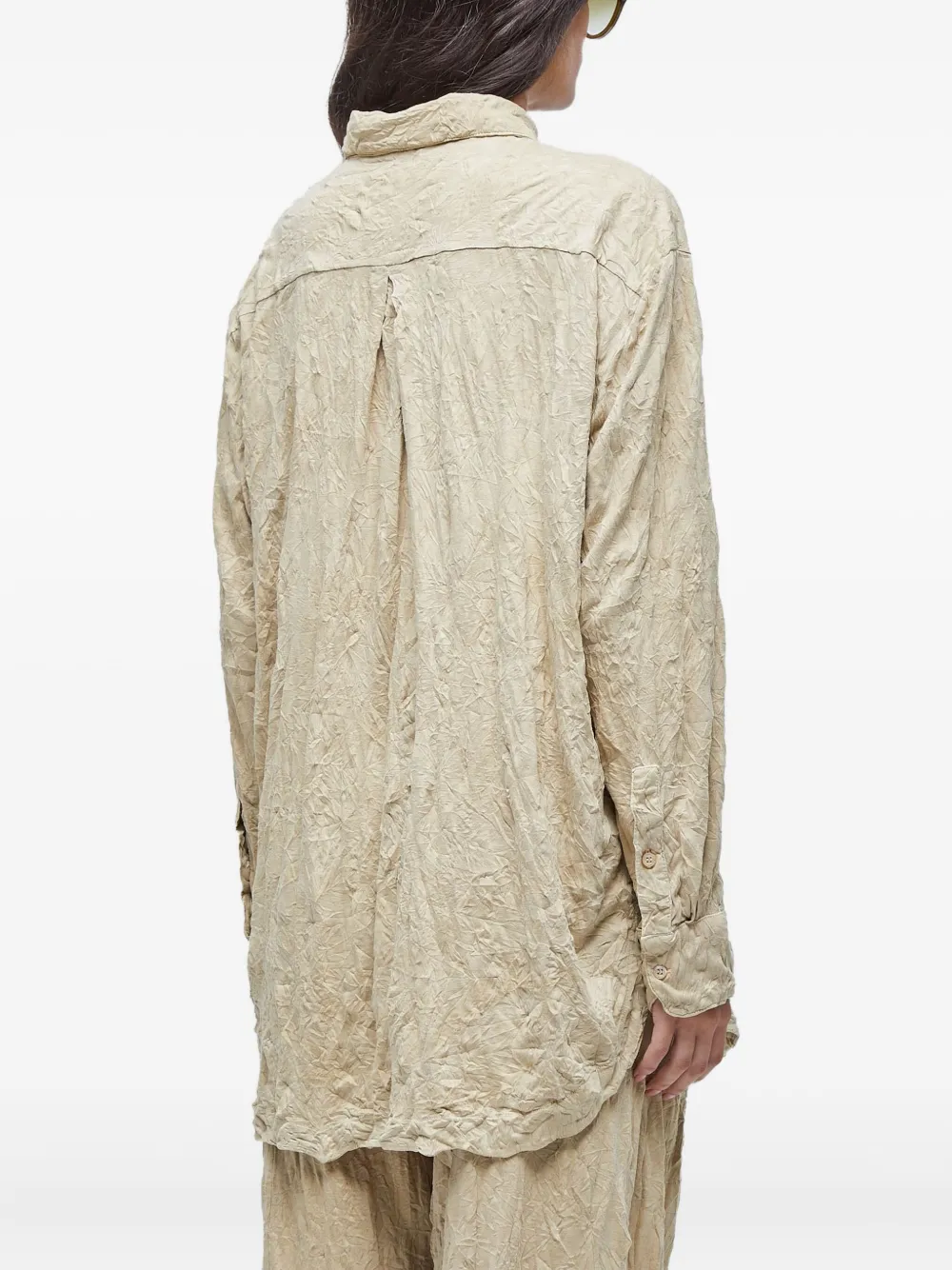 Osklen Gekreukte blouse met lange mouwen Beige