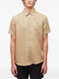 Osklen linen short-sleeve shirt - Brown