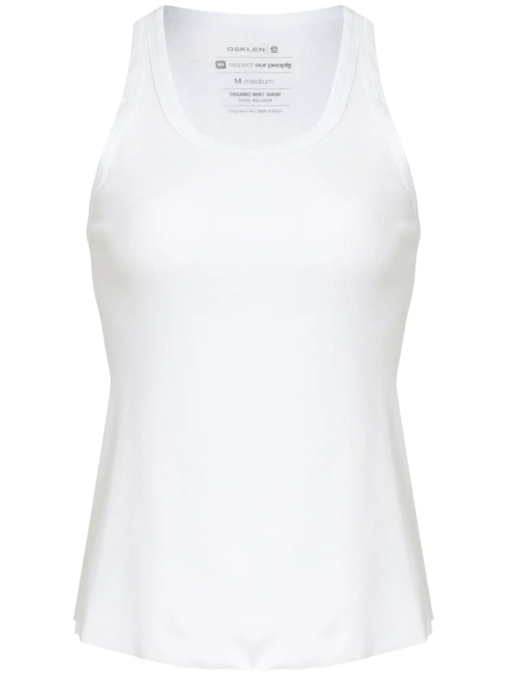 Osklen ribbed tank top | White | Image 1