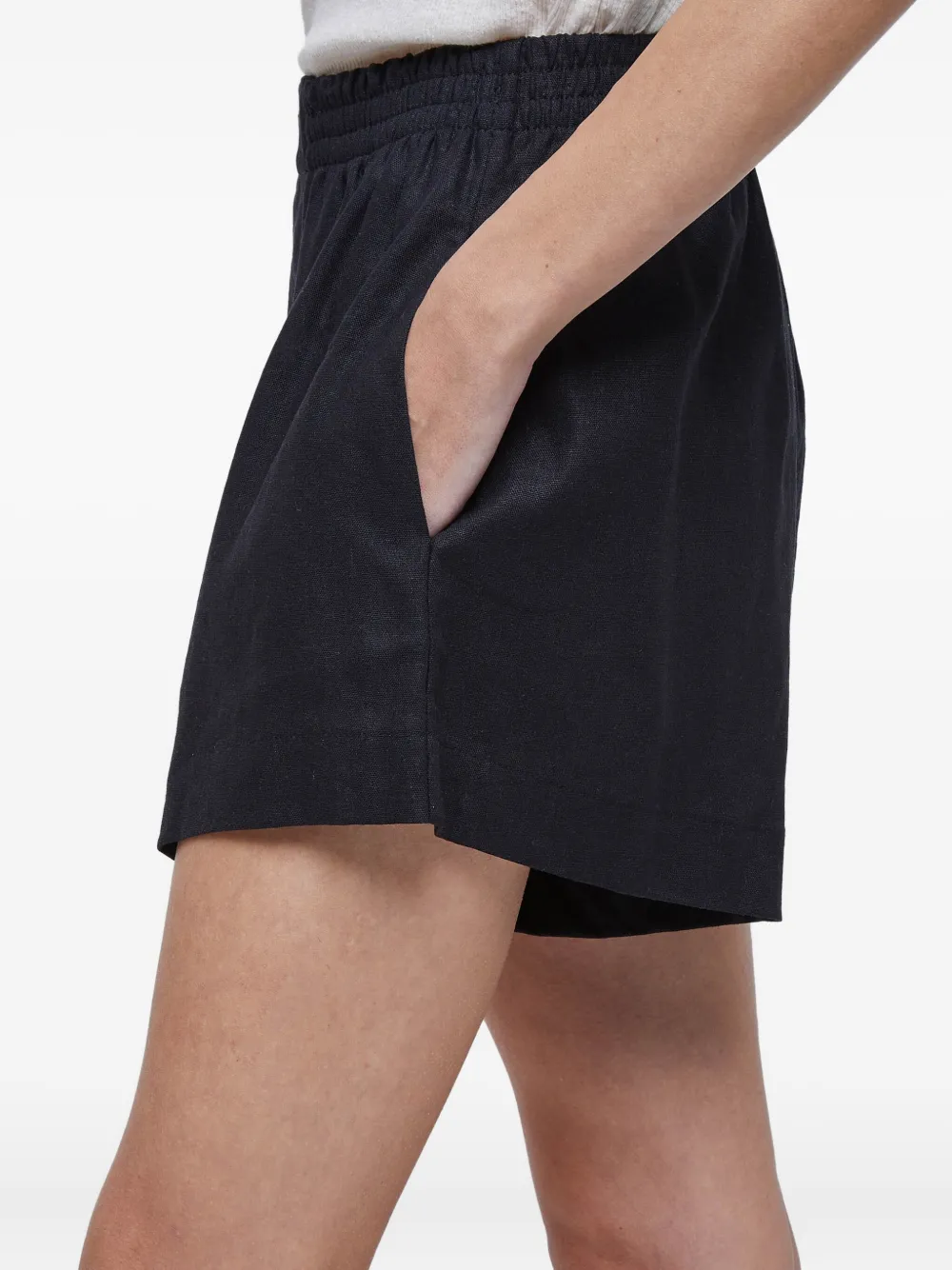 Osklen Shortss van linnenblend Zwart