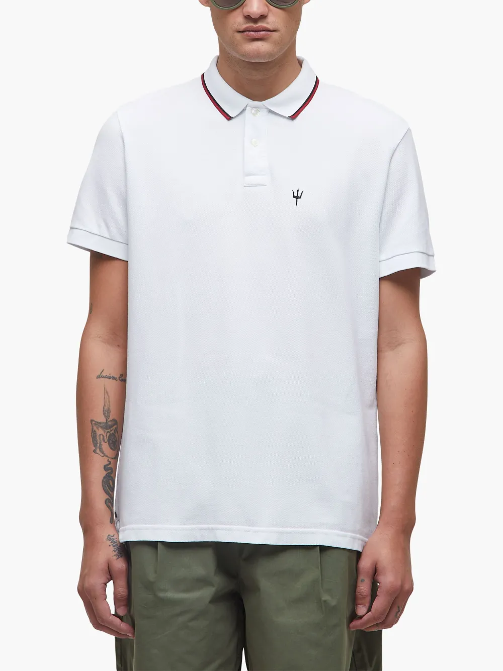 Osklen Tridente poloshirt Wit