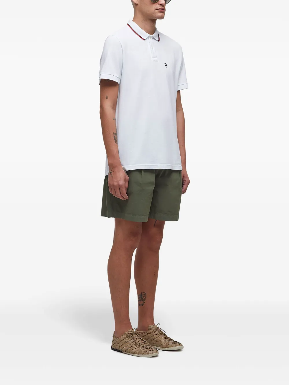 Osklen Tridente poloshirt Wit