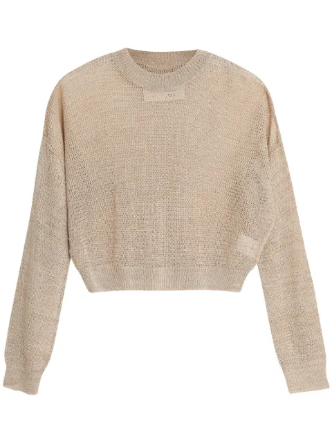Osklen cork knitted top