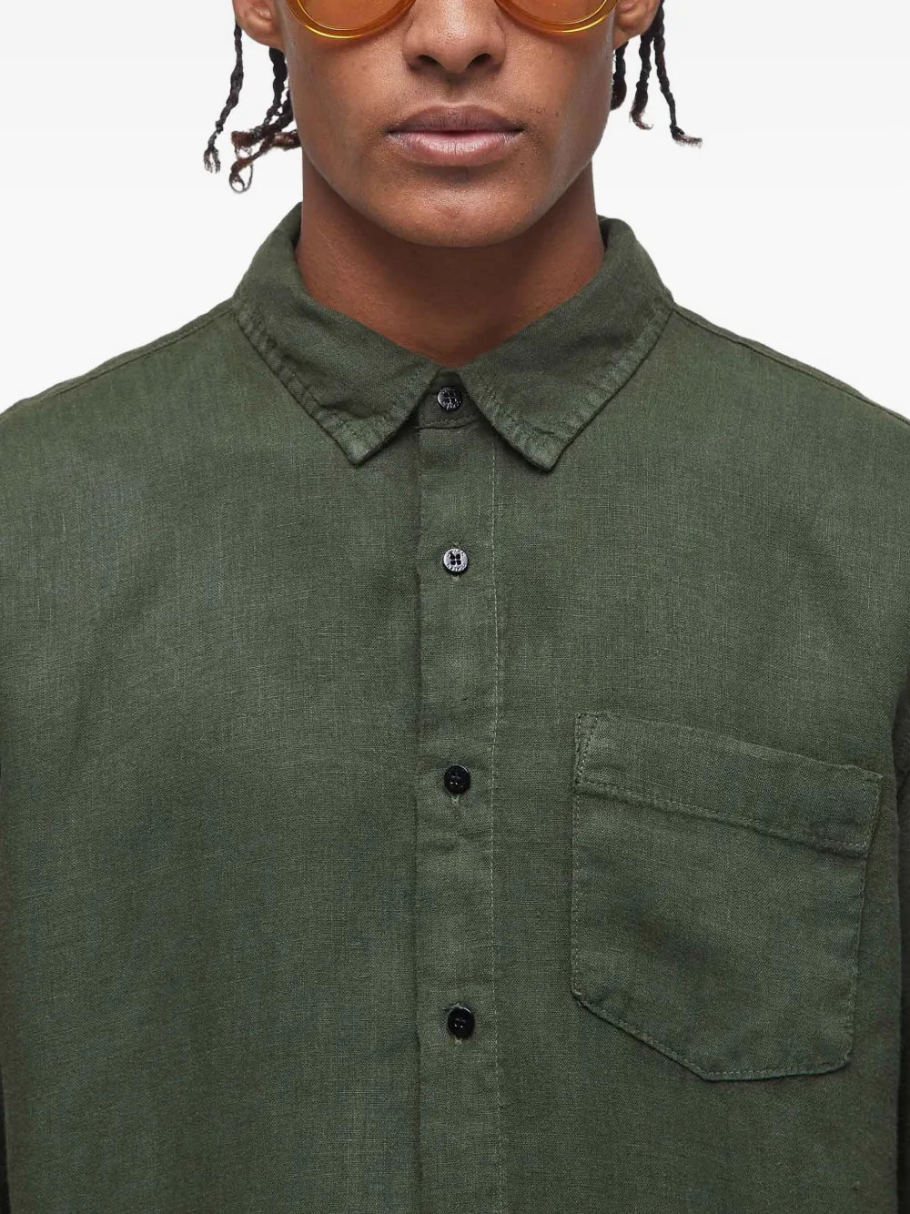 Osklen Linnen overhemd Groen