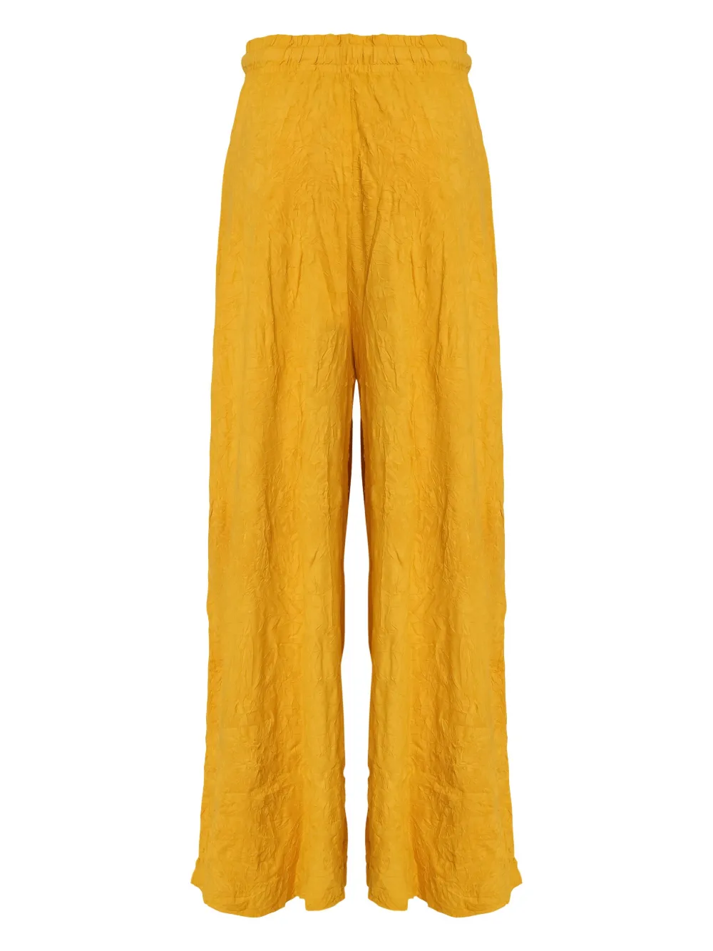 Osklen Broek met gekreukt effect Geel