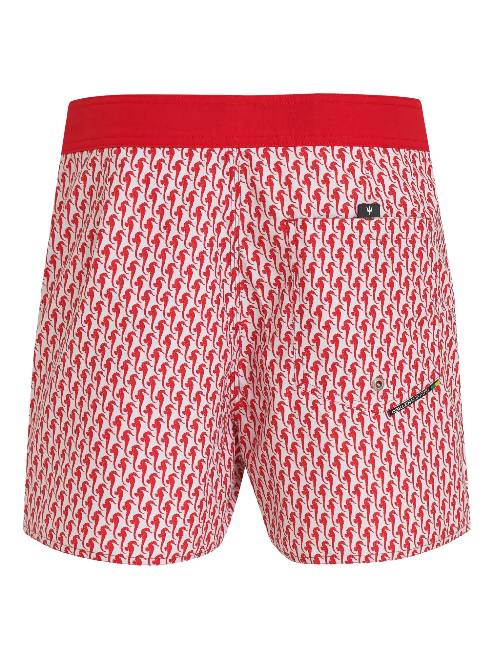 Osklen Bermuda shorts met print Rood