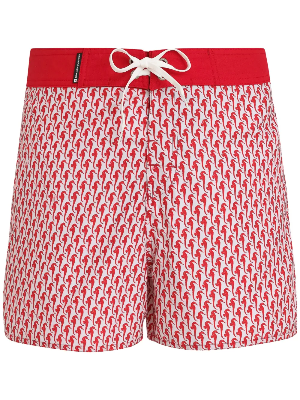 Osklen Bermuda shorts met print Rood