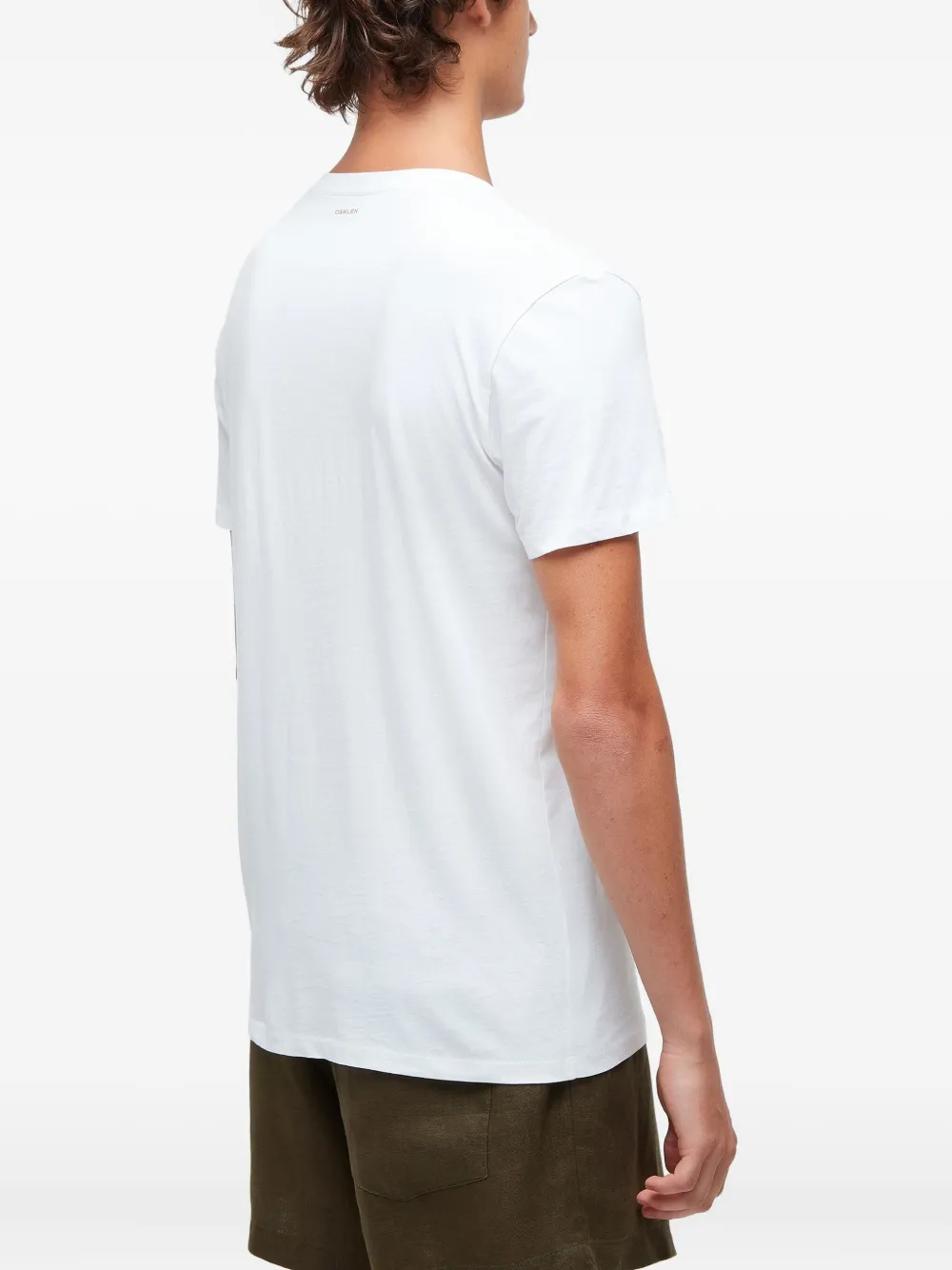 Osklen T-shirt met geborduurde kroon Wit