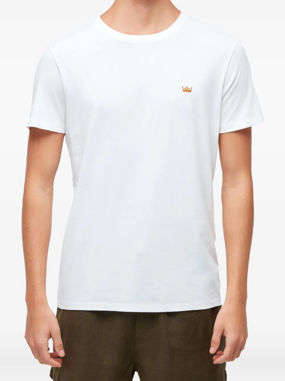 Osklen T-shirt met geborduurde kroon Wit