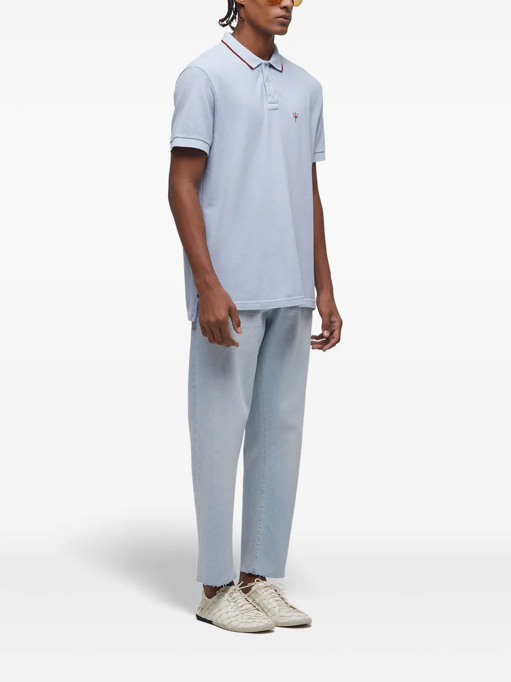 Osklen Piquet Trindente poloshirt Blauw