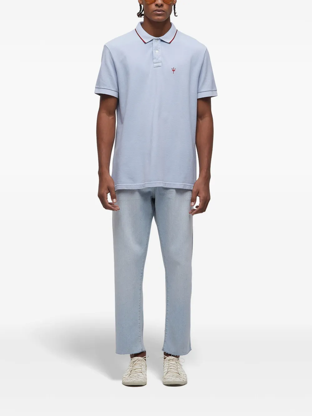 Osklen Piquet Trindente poloshirt Blauw