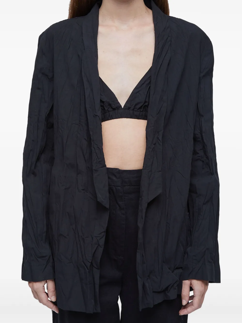 Osklen Blazer met gekreukt effect Zwart