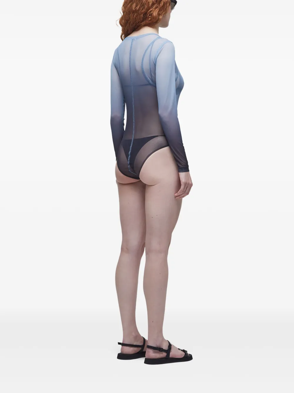 Osklen Degrade body met lange mouwen Blauw