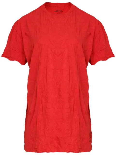 Osklen crease-effect T-shirt